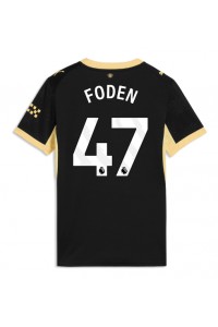 Manchester City Phil Foden #47 Fotballdrakt Borte Klær Dame 2026-27 Korte ermer
